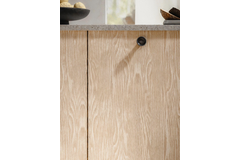 Knop tazza ø50x30 zamak mat zwart ijzerkleur